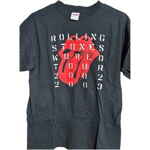 Rolling Stones Original Concert 2002 T-shirt, Vintage, Black Large Cle Ohio NEW!